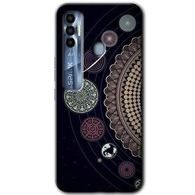 Tecno Spark 7 Pro Gezegen Döngüsü Baskılı Uyumlu Silikon Kılıf