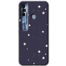Tecno Spark 7 Pro Gökyüzü Yıldız Baskılı Uyumlu Silikon Kılıf