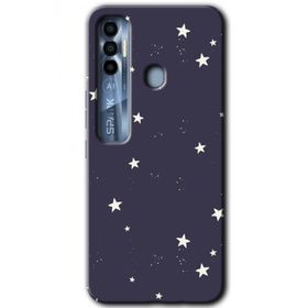 Tecno Spark 7 Pro Gökyüzü Yıldız Baskılı Uyumlu Silikon Kılıf