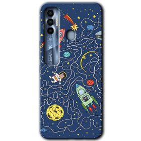 Tecno Spark 7 Pro Graffiti Çizgi Film Baskılı Uyumlu Silikon Kılıf