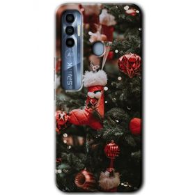 Tecno Spark 7 Pro Happy New Year Baskılı Uyumlu Silikon Kılıf