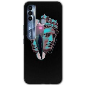 Tecno Spark 7 Pro Heykel Baskılı Uyumlu Silikon Kılıf