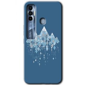 Tecno Spark 7 Pro İceberg Baskılı Uyumlu Silikon Kılıf