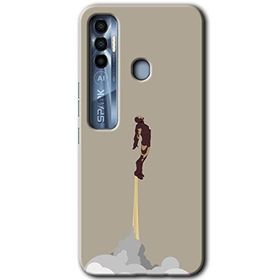 Tecno Spark 7 Pro İronman Airport Baskılı Uyumlu Silikon Kılıf