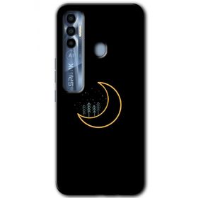 Tecno Spark 7 Pro İyi Geceler Baskılı Uyumlu Silikon Kılıf