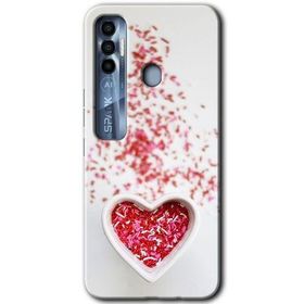 Tecno Spark 7 Pro Kalpli Şekerleme Baskılı Uyumlu Silikon Kılıf