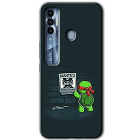 Tecno Spark 7 Pro Kaplumbağa Avcısı Baskılı Uyumlu Silikon Kılıf
