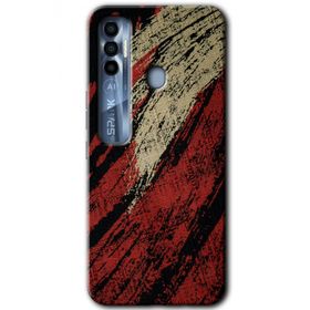 Tecno Spark 7 Pro Kumaş Deseni 6 Baskılı Uyumlu Silikon Kılıf