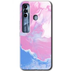Tecno Spark 7 Pro Liquid Lekeler Art Baskılı Uyumlu Silikon Kılıf