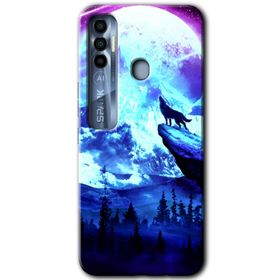 Tecno Spark 7 Pro Mega Kurt Baskılı Uyumlu Silikon Kılıf