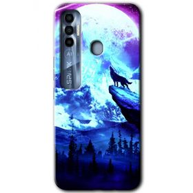 Tecno Spark 7 Pro Mega Kurt Baskılı Uyumlu Silikon Kılıf