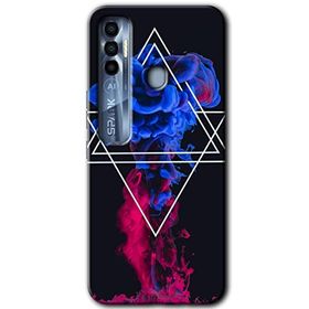 Tecno Spark 7 Pro Mekanik Duman 1 Baskılı Uyumlu Silikon Kılıf
