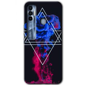 Tecno Spark 7 Pro Mekanik Duman 1 Baskılı Uyumlu Silikon Kılıf