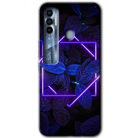Tecno Spark 7 Pro Mekanik Yaprak 5 Baskılı Uyumlu Silikon Kılıf