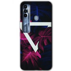 Tecno Spark 7 Pro Mekanik Yaprak Baskılı Uyumlu Silikon Kılıf