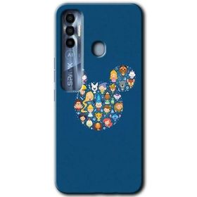 Tecno Spark 7 Pro Mickey Baskılı Uyumlu Silikon Kılıf