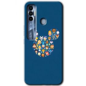 Tecno Spark 7 Pro Mickey Baskılı Uyumlu Silikon Kılıf