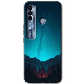 Tecno Spark 7 Pro Night Fores Mount Baskılı Uyumlu Silikon Kılıf