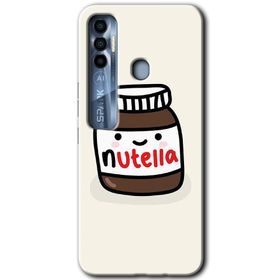 Tecno Spark 7 Pro Nutella Aşkım Baskılı Uyumlu Silikon Kılıf