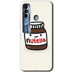 Tecno Spark 7 Pro Nutella Aşkım Baskılı Uyumlu Silikon Kılıf