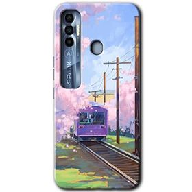 Tecno Spark 7 Pro Rails Paint Baskılı Uyumlu Silikon Kılıf