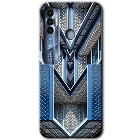 Tecno Spark 7 Pro Retro Building Baskılı Uyumlu Silikon Kılıf