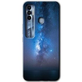 Tecno Spark 7 Pro Samanyolu Baskılı Uyumlu Silikon Kılıf
