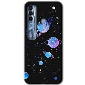 Tecno Spark 7 Pro Samanyolu Galaksi Baskılı Uyumlu Silikon Kılıf