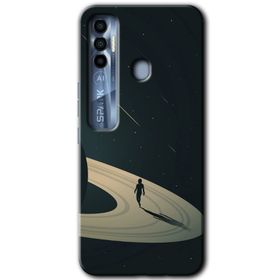 Tecno Spark 7 Pro Space Planet Baskılı Uyumlu Silikon Kılıf