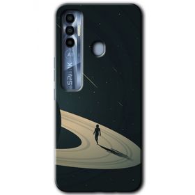 Tecno Spark 7 Pro Space Planet Baskılı Uyumlu Silikon Kılıf