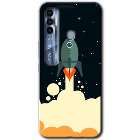 Tecno Spark 7 Pro Spots Lilac Baskılı Uyumlu Silikon Kılıf