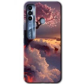 Tecno Spark 7 Pro Uçurumdaki Hayat Baskılı Uyumlu Silikon Kılıf