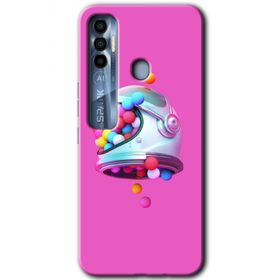 Tecno Spark 7 Pro Uzay Başlığı Baskılı Uyumlu Silikon Kılıf