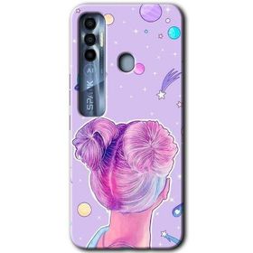 Tecno Spark 7 Pro Uzaylı Kız Baskılı Uyumlu Silikon Kılıf