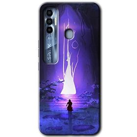 Tecno Spark 7 Pro Wanderer Silhouette Baskılı Uyumlu Silikon Kılıf