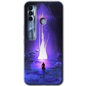 Tecno Spark 7 Pro Wanderer Silhouette Baskılı Uyumlu Silikon Kılıf