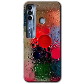 Tecno Spark 7 Pro Wet Bubbles Baskılı Uyumlu Silikon Kılıf