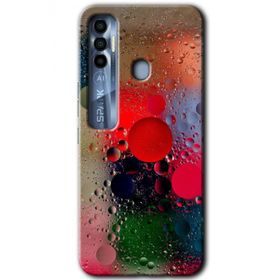 Tecno Spark 7 Pro Wet Bubbles Baskılı Uyumlu Silikon Kılıf