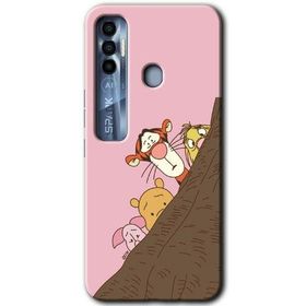 Tecno Spark 7 Pro Winnie the Pooh Baskılı Uyumlu Silikon Kılıf