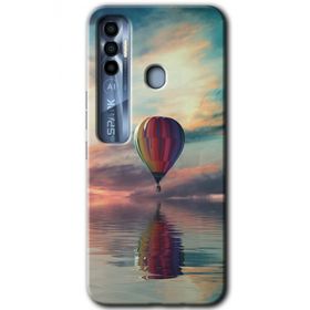 Tecno Spark 7 Pro Zeplin Baskılı Uyumlu Silikon Kılıf