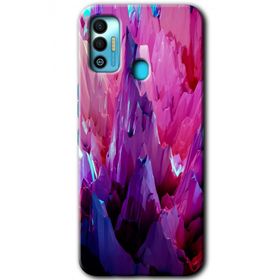 Tecno Spark 7T Abstraction Sharp Baskılı Uyumlu Silikon Kılıf