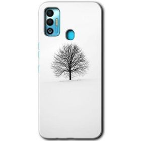 Tecno Spark 7T Alone Tree Baskılı Uyumlu Silikon Kılıf