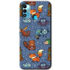 Tecno Spark 7T Animals Funny Baskılı Uyumlu Silikon Kılıf