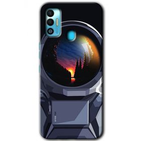 Tecno Spark 7T Astronot Baskılı Uyumlu Silikon Kılıf