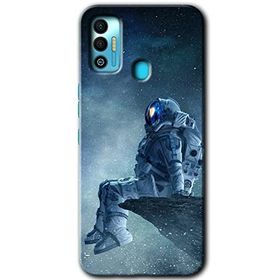 Tecno Spark 7T Astronot Yalnızlığı Baskılı Uyumlu Silikon Kılıf