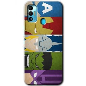 Tecno Spark 7T Avengers 1 Baskılı Uyumlu Silikon Kılıf