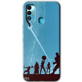 Tecno Spark 7T Avengers Team Baskılı Uyumlu Silikon Kılıf