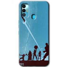 Tecno Spark 7T Avengers Team Baskılı Uyumlu Silikon Kılıf