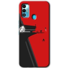 Tecno Spark 7T Avengers Tower Baskılı Uyumlu Silikon Kılıf