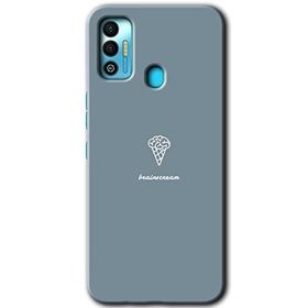 Tecno Spark 7T Beyin Gıdası Baskılı Uyumlu Silikon Kılıf
